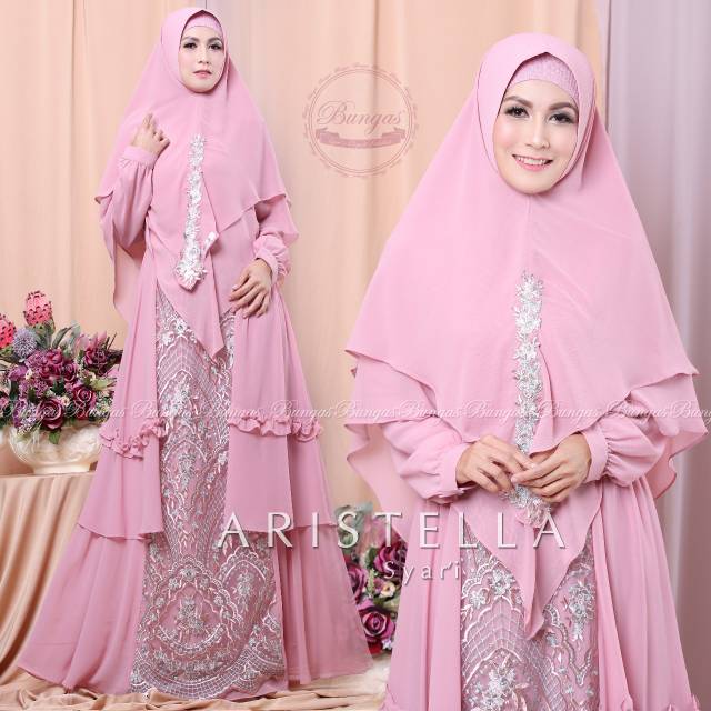 Aristella syari by bungas / syari branded / gamis