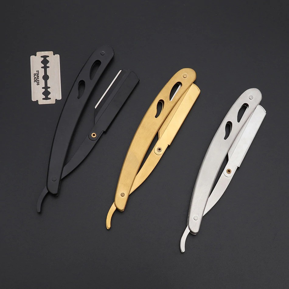 Gunting Rambut Professional Barber Hairdressing Scissors 6 Inch 2 PCS with Razor Comb + Hair Knife