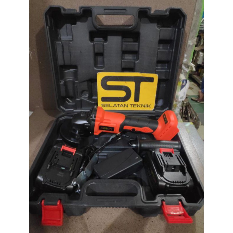 mollar cordless angle grinder gurinda xenon 2 battery