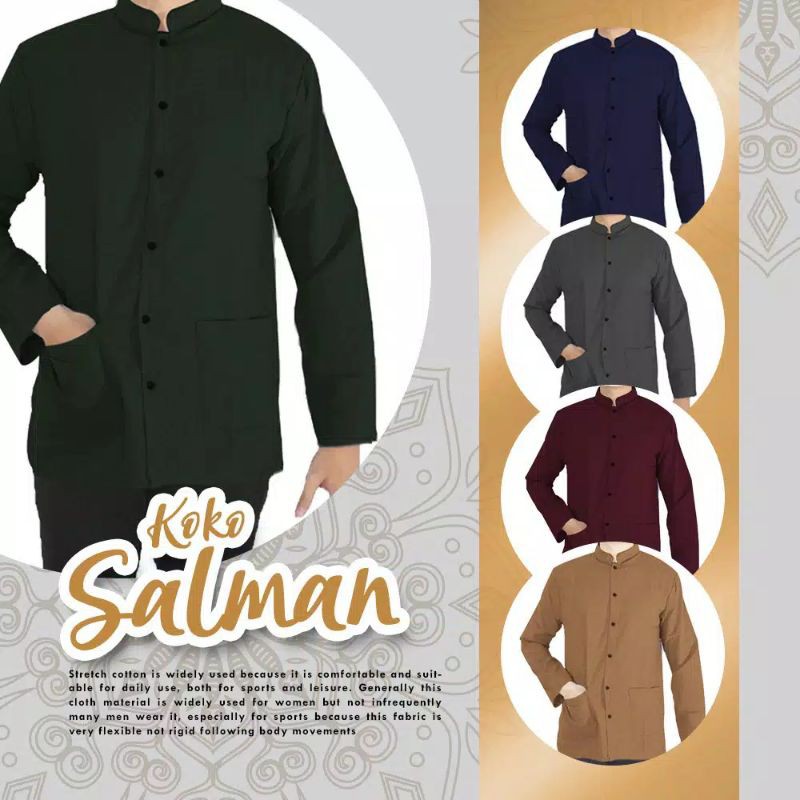 MIX HEM SALMAN KOKO PRIA LENGAN PANJANG BAJU