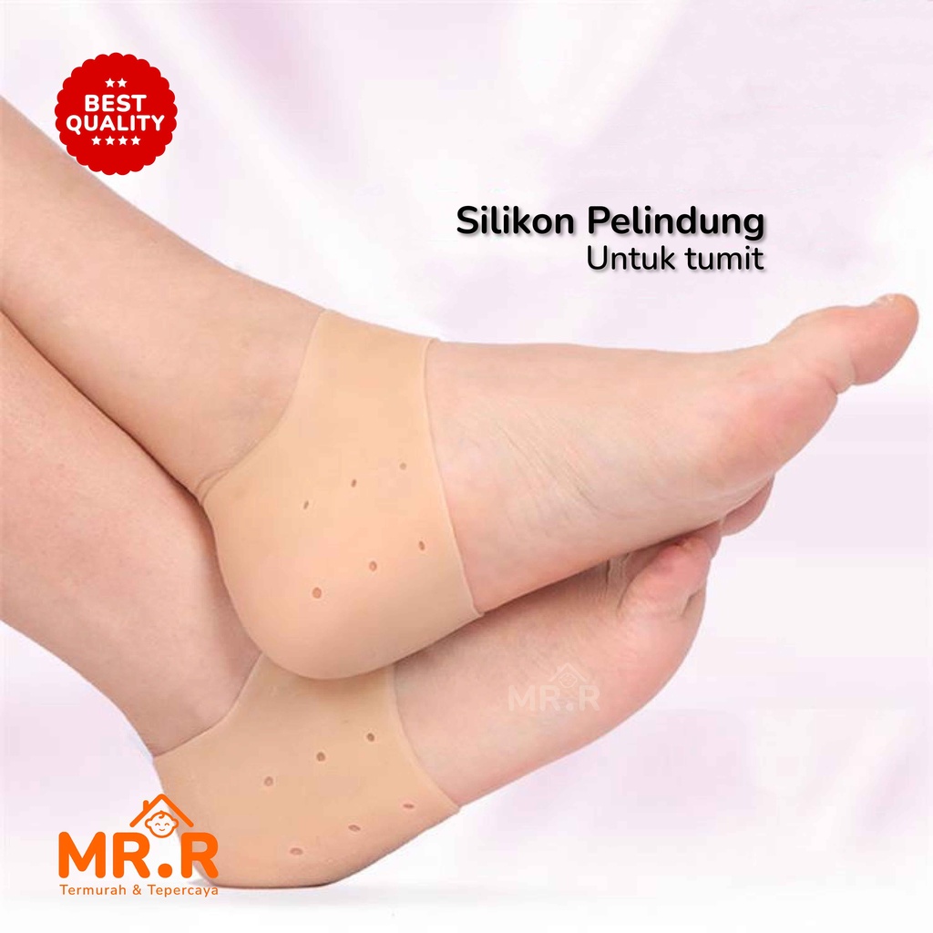 Bantalan Pelindung Tumit Anti Lecet Kaus Kaki Silikon Lembut Aksesoris Sepatu Heels