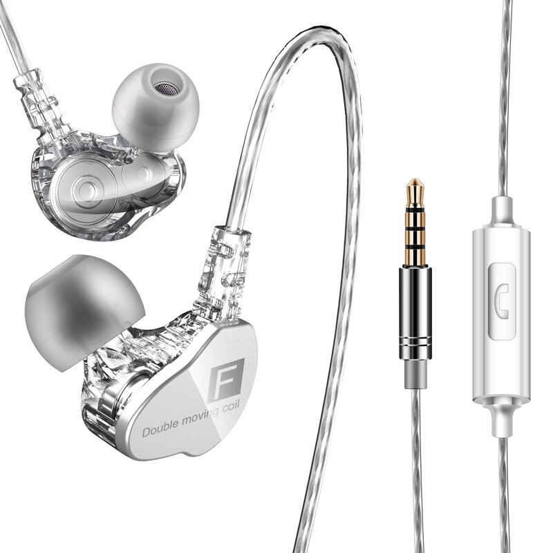 Qkz Ck9 Earphone In Ear Stereo Dengan Mic + Kabel Jack 3.5mm