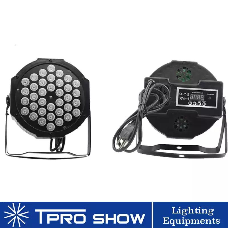 LAMPU SOROT TEMBAK PAR RGBW 36 PAR36 HIAS DISCO RGB WARNA WARNI PANGGUNG PESTA 36 WATT BODY BESAR 6CH DMX512 RGBW 36 LEDs Color Mix Cast Aluminum Housing Par Light Stage Effect Lightings