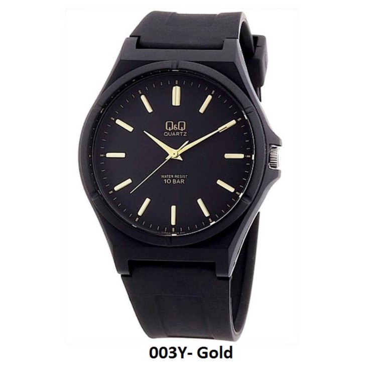 Q&amp;Q Original Jam Tangan Pria VQ66J Series - Hitam - Karet