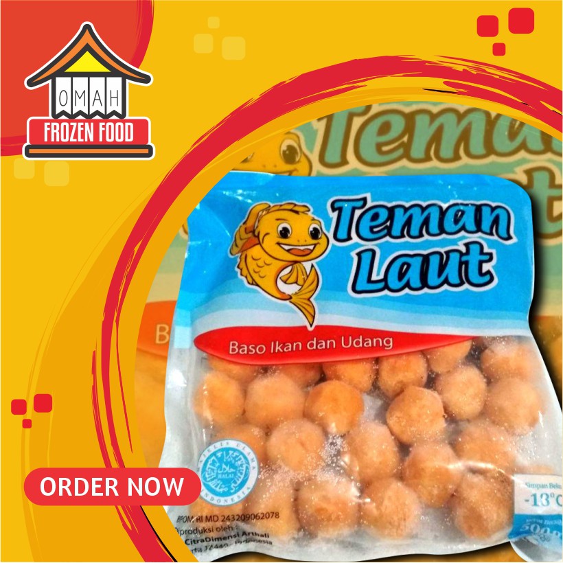 

Teman Laut Bakso Udang 500gr (NON COD DILUAR KOTA JATENG)