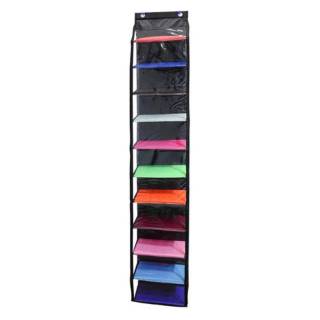 Hanging Shoes Organizer Rainbow No Zipper Hso Pelangi Polos Rack Shoe Organizer Mika Tebal Shopee Indonesia