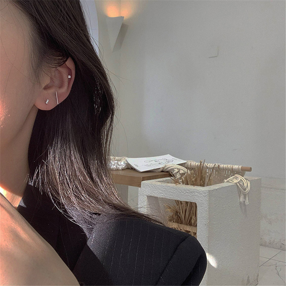 【COD Tangding】5PCS/SET Simple Korea New Fashion Earrings Party Girl Earstuds-6