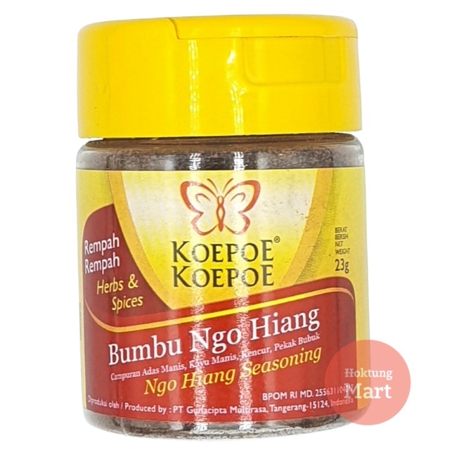

Koepoe-Koepoe Bumbu Ngohiong Cap Bumbu Ngohiang Bumbu Gohyong Ngohyong 23gr Kupu Kupu Bumbu Gohyong