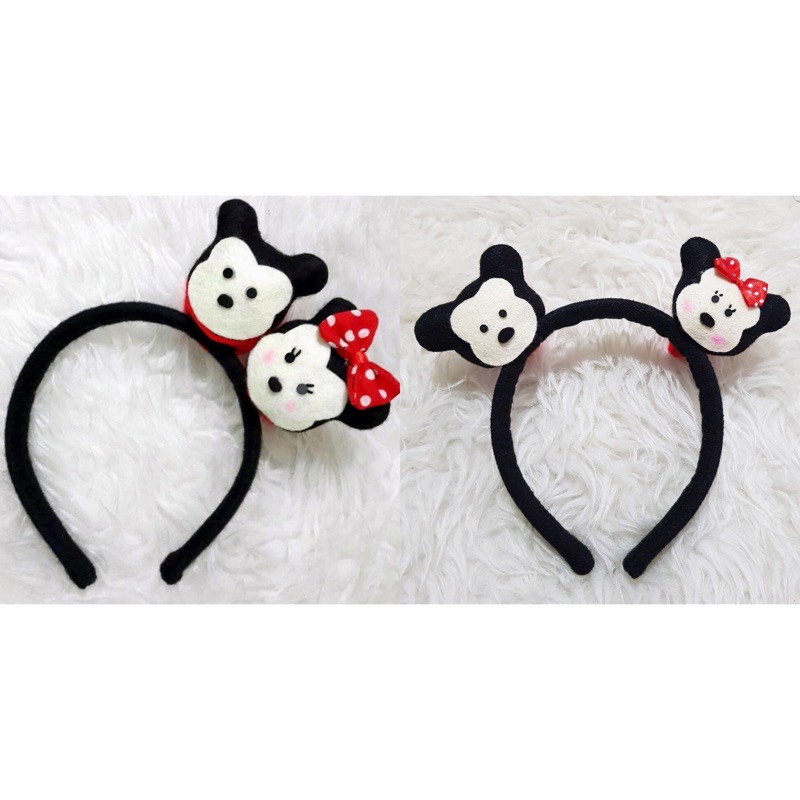 Bando Karakter Tsumtsum Mickey Mouse Minnie Mouse Bandana TsumTsum Bando Minnie Mickey