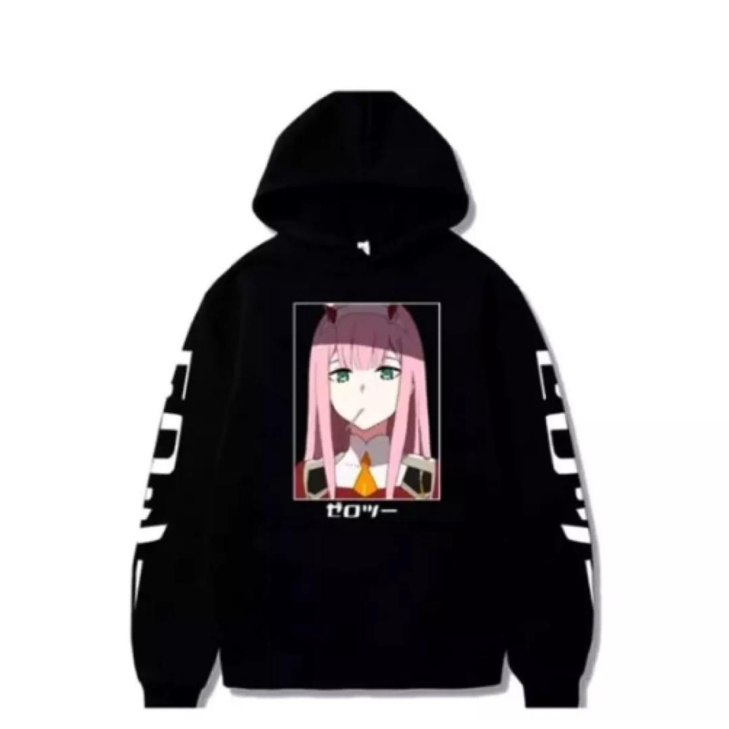 hoodie sweater anime wanita zero two darling in the franxx