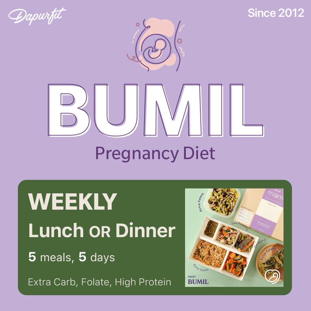 

Dapurfit Pregnancy Catering BUMIL Weekly Lunch / Dinner (5box/5d)