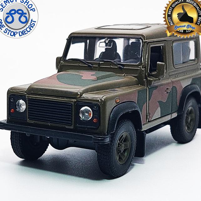 Welly Nex Land Rover Defender Military Edition Miniatur Mobil Tentara