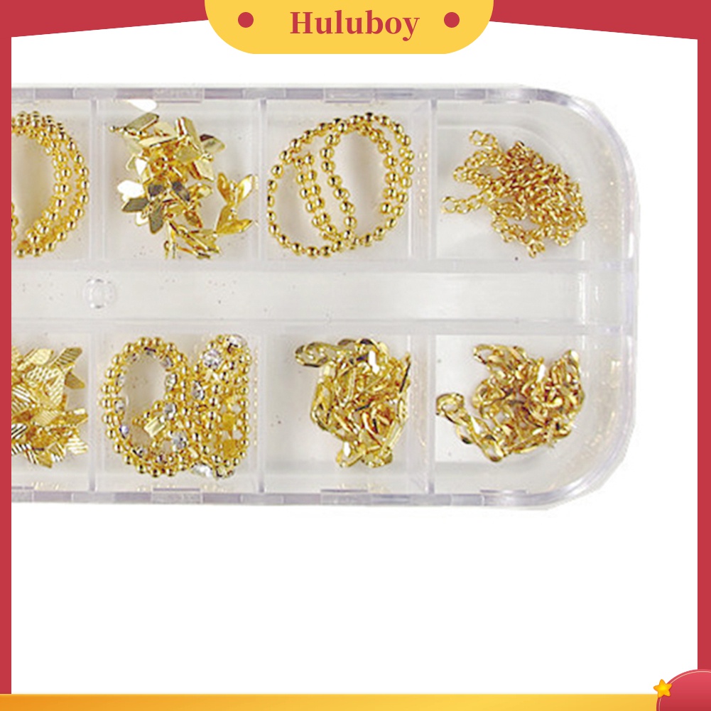 Huluboy Huluboy♡ Rantai Metal 3D Untuk Dekorasi Nail Art DIY