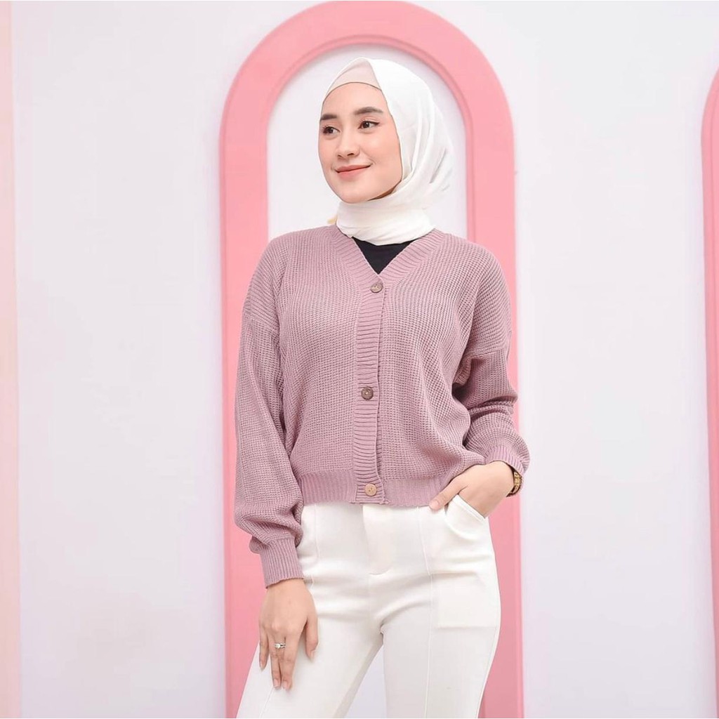 KALILA - SHIREEN Cardy Cardigan Rajut Wanita Dewasa | Kardigan Rajut Wanita