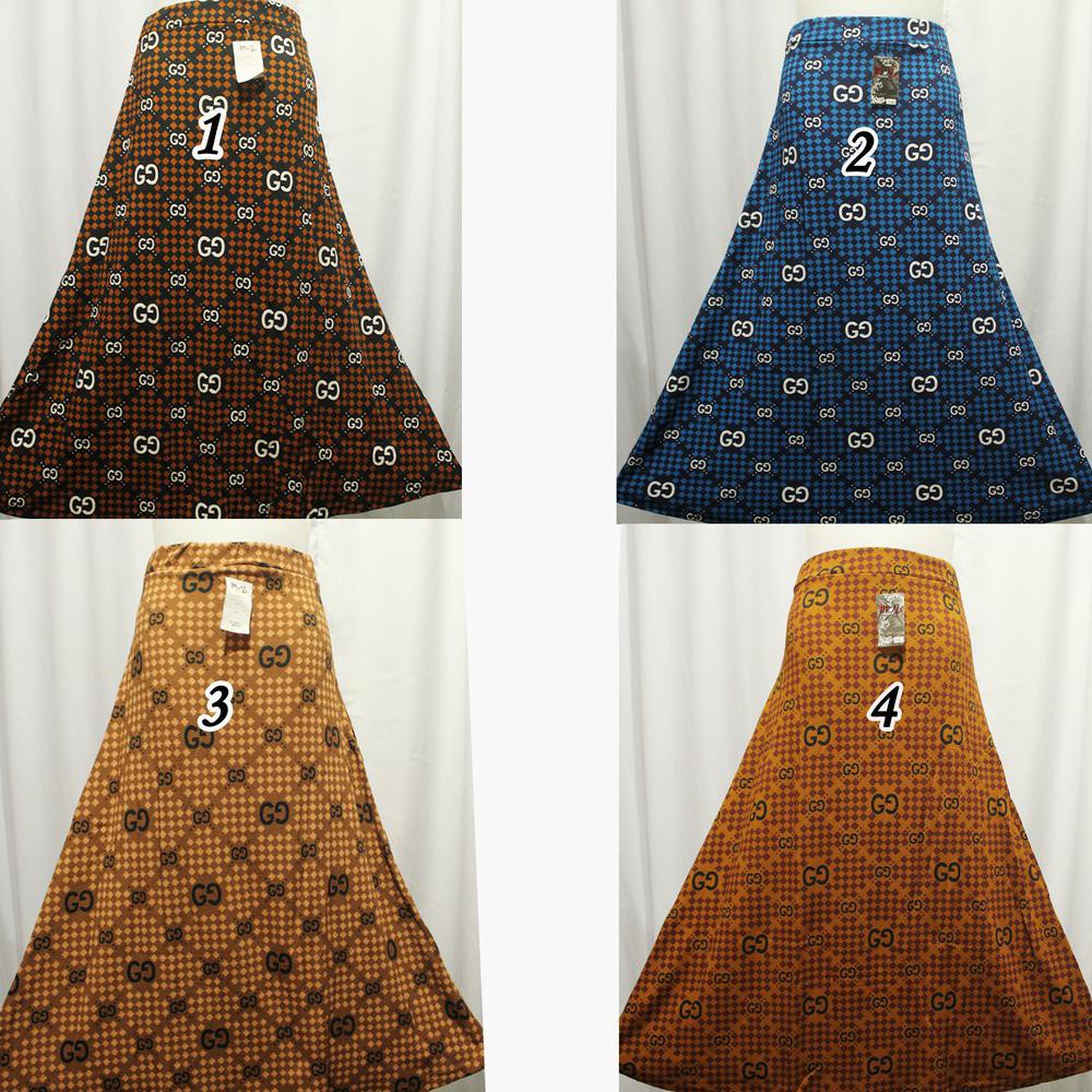 ROK PANJANG BAHAN WAFEL - WAFFLE Tebal Lembut & Jatuh - ROK PANJANG MOTIF CITRA_HIJABSTORE