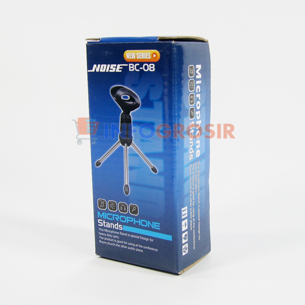 Stand Tripod Mic Noise kaki 3 BC-08 New Series NS-102