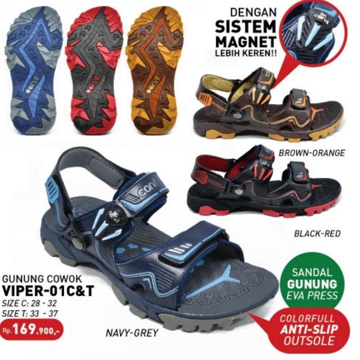 CARVIL VIPER O1 T/C | SANDAL GUNUNG ANAK SISTEM MAGNET ORIGINAL 100% [CIV.15Jl22l]