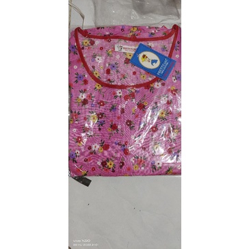 Piyama Cp set celana panjang Katun Motif Bunga Pretty girl-KODE 26D