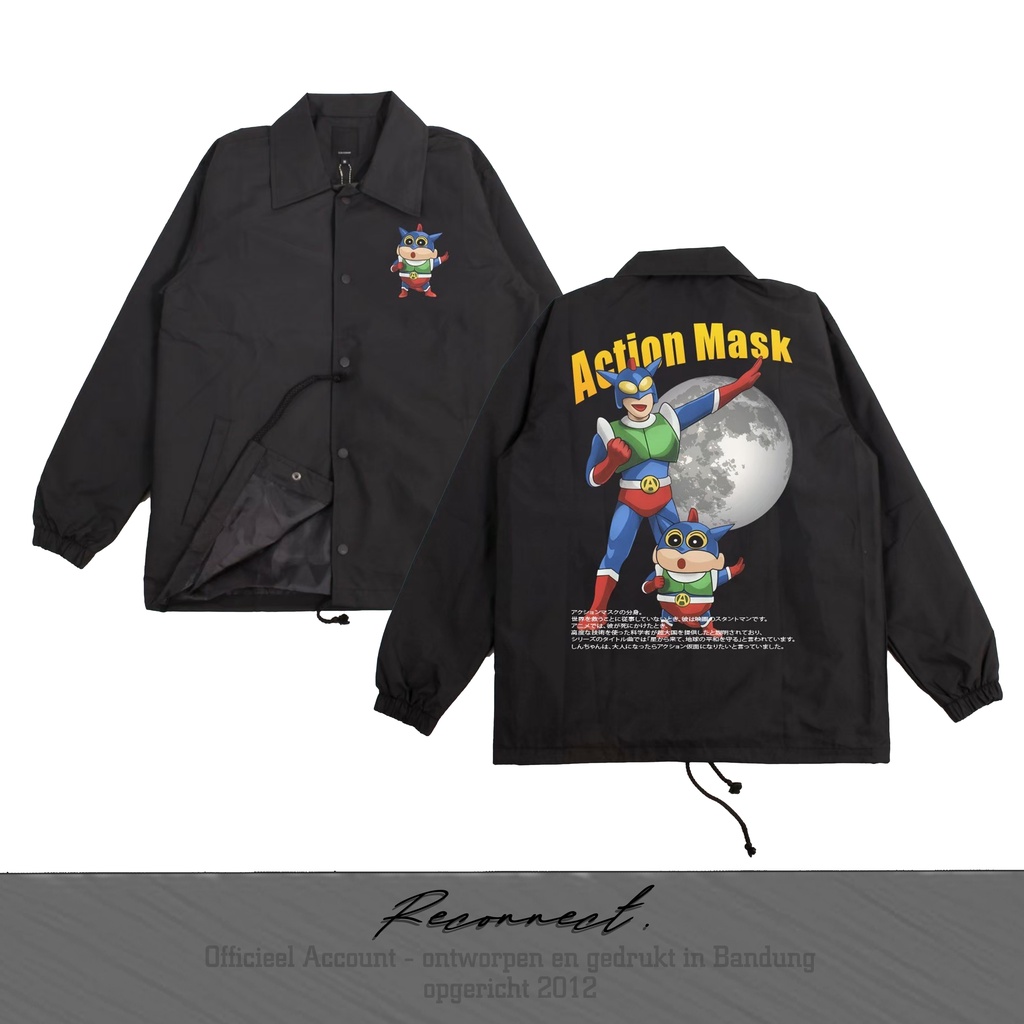 Reconnect Coach Jacket Sinchan Action Kamen Mask - Unisex