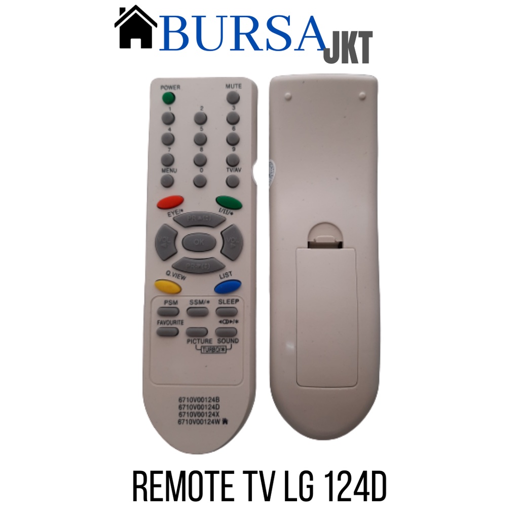 REMOTE TV TABUNG LG 124 B / D / X / Y