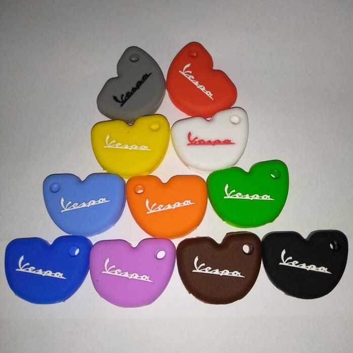 Silicone Cover kunci vespa piaggio keyshirt motor