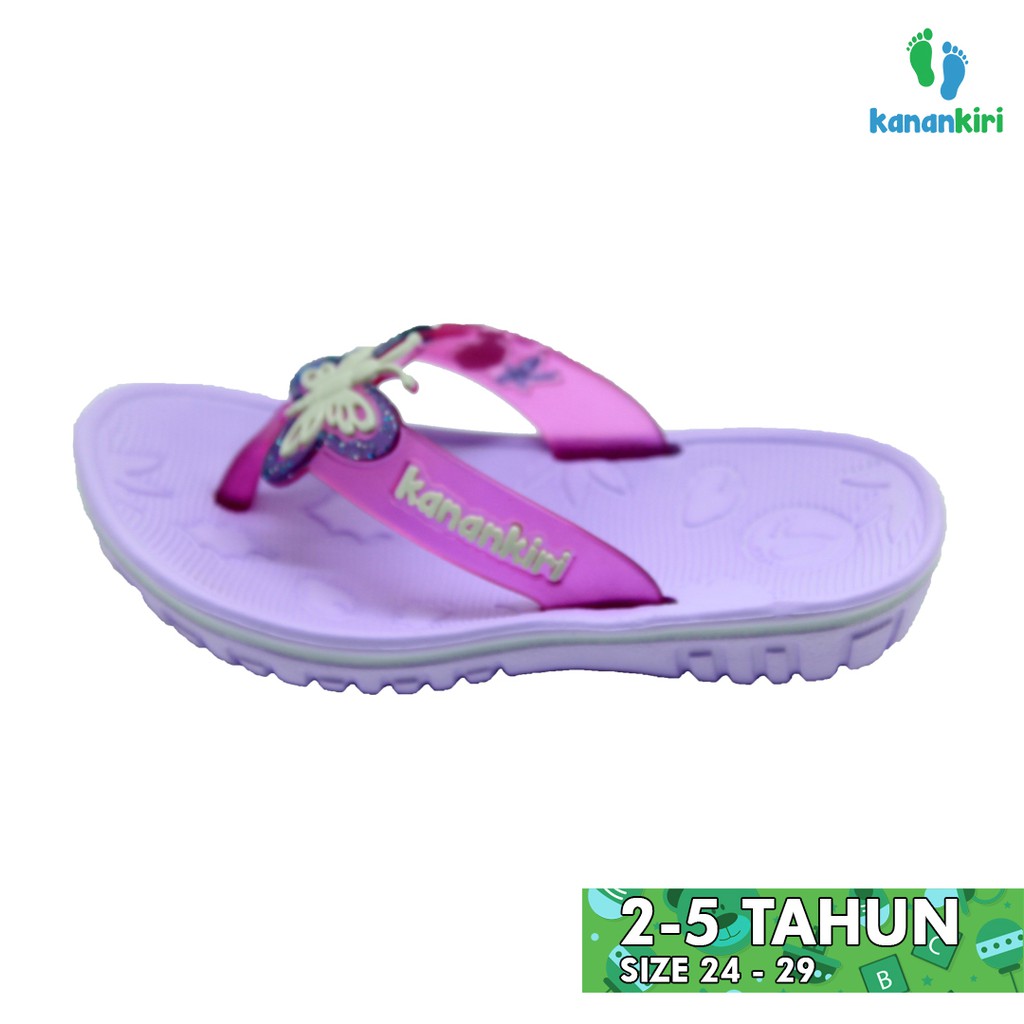 

Kanan Kiri - Sandal Jepit Anak Perempuan Bayi Balita K7005 (WARNA RANDOM)