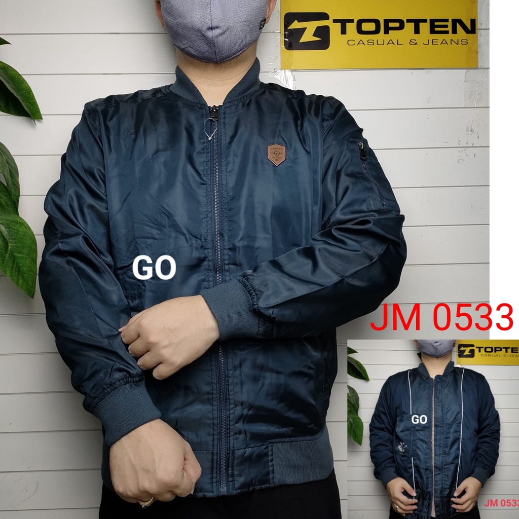 gof TD TOPTEN JAKET PARASUT Cowok Casual Jaket Pria Tebal Cowok Jaket Distro