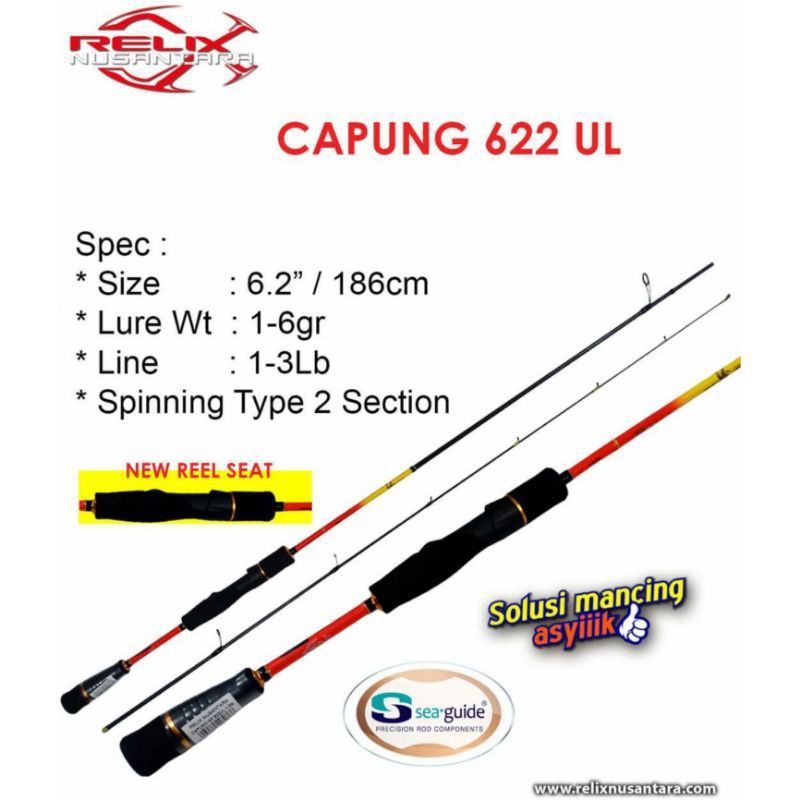 [COD] Joran Relix Nusantara Capung UL GEN 2 | 622(1-3lb) | 662(1-5lb) | 702(2-6lb) | 732 | 762 | spi