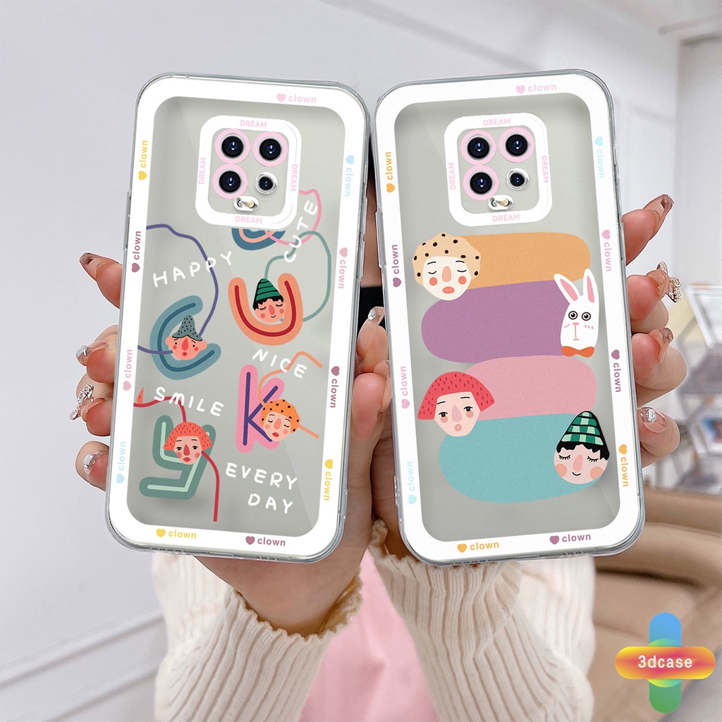 Case HP Xiaomi Redmi Note 9 8 10 10S 9 10 PRO MAX 11 9S Xiaomi Redmi POCO C3 C31 X3 NFC X3 PRO Redmi 9C NFC 9A 9i 9T 9AT 9ACTIV 9 PRO Power 10X POCO M2 PRO 10 Prime Colorful Cartoon Avatar Transparent Case