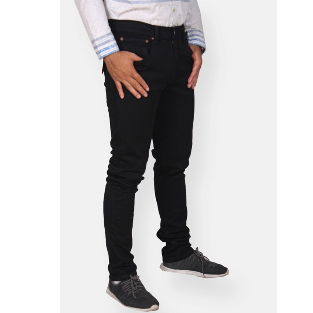 CELANA JEANS EMBA ORIGINAL MORGAN SLIM JET BLACK