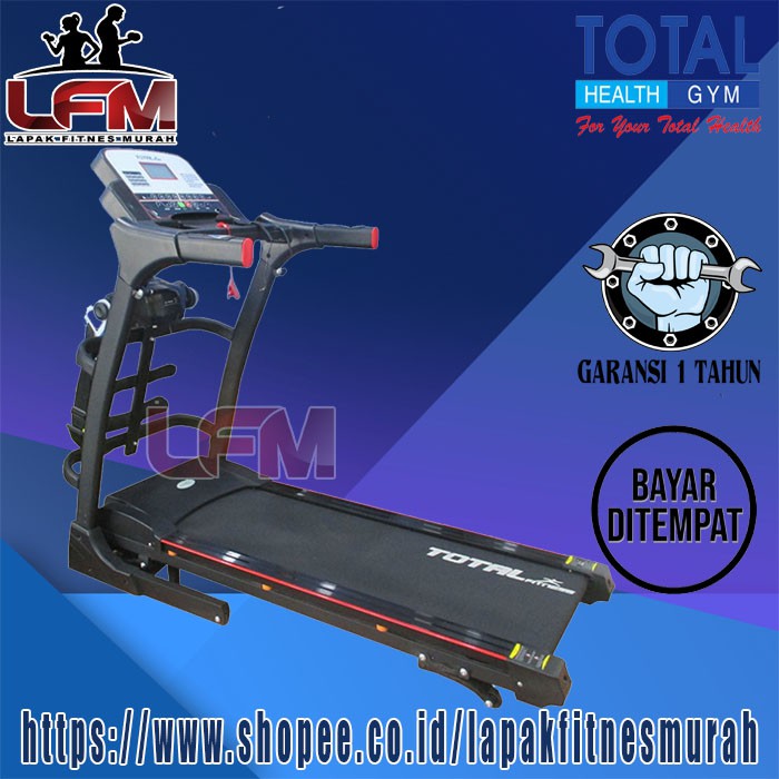 Total Fitness Tl 630 Electric Treadmill 3 Fungsi 2 Hp Alat Fitness