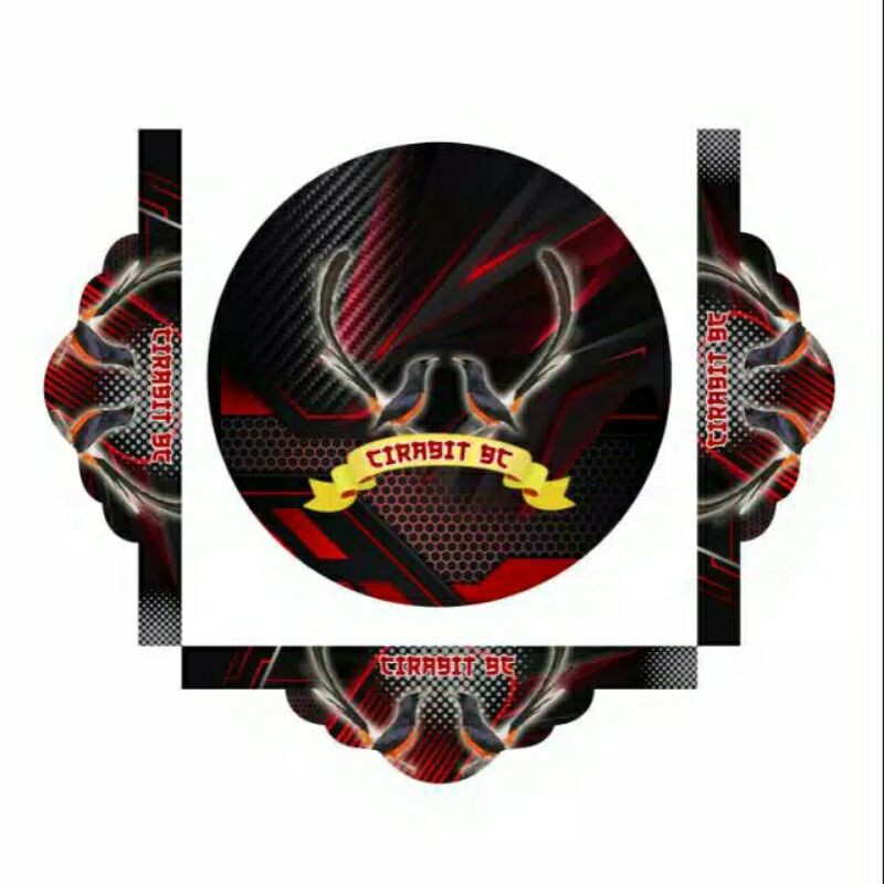 Sticker sangkar burung murai - Decal tebok murai Custom