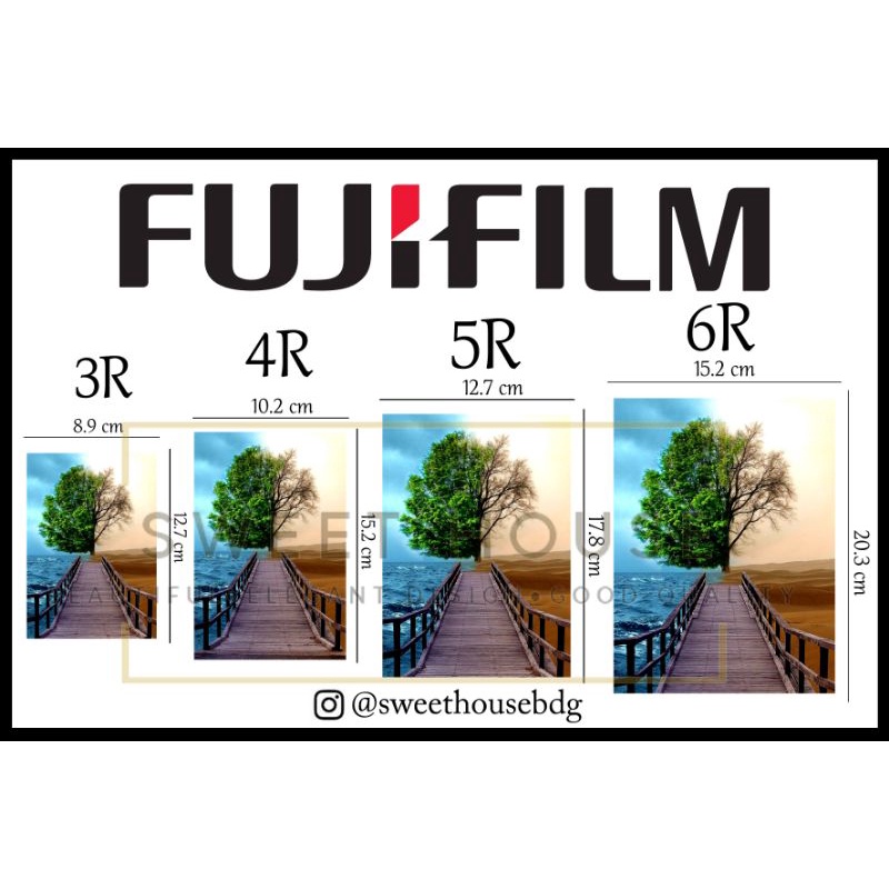 CETAK FOTO 3R, 4R, 5R, 6R | KERTAS FUJIFILM ASLI