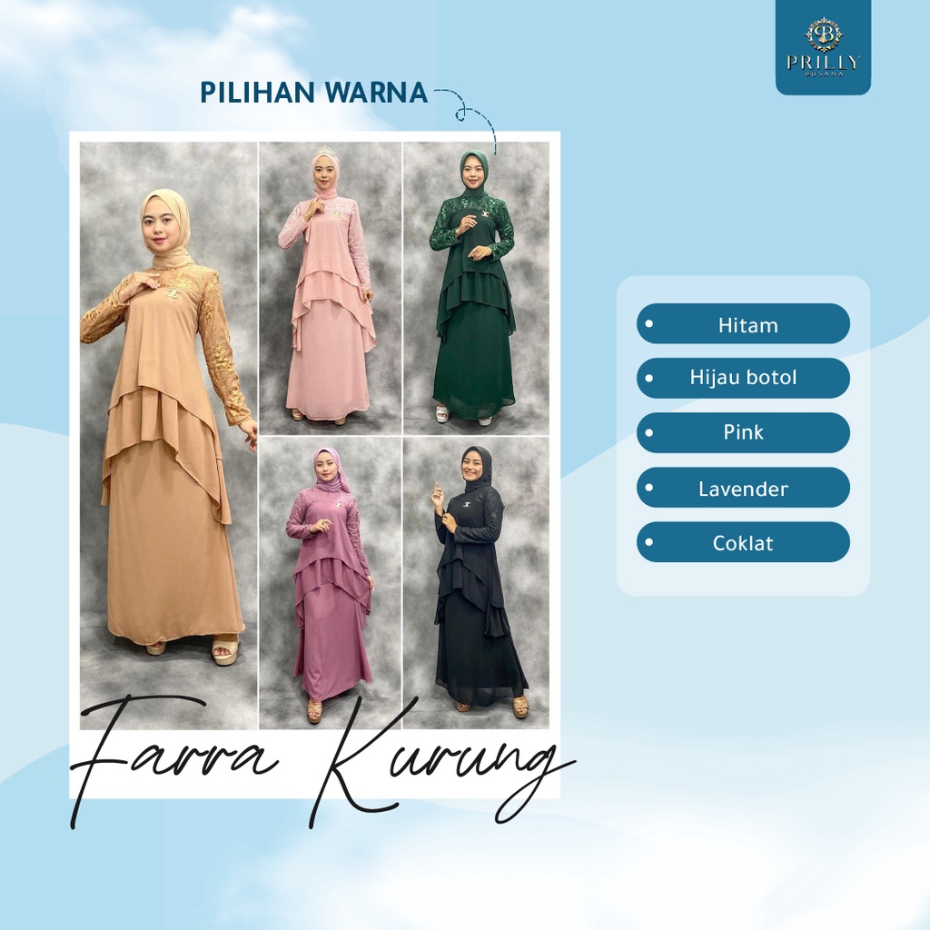 PB Prilly Busana - FARA KURUNG MALAYSIA MODEREN - SETELAN ROK MALAY - SET ROK MELAYU - ONESET PESTA