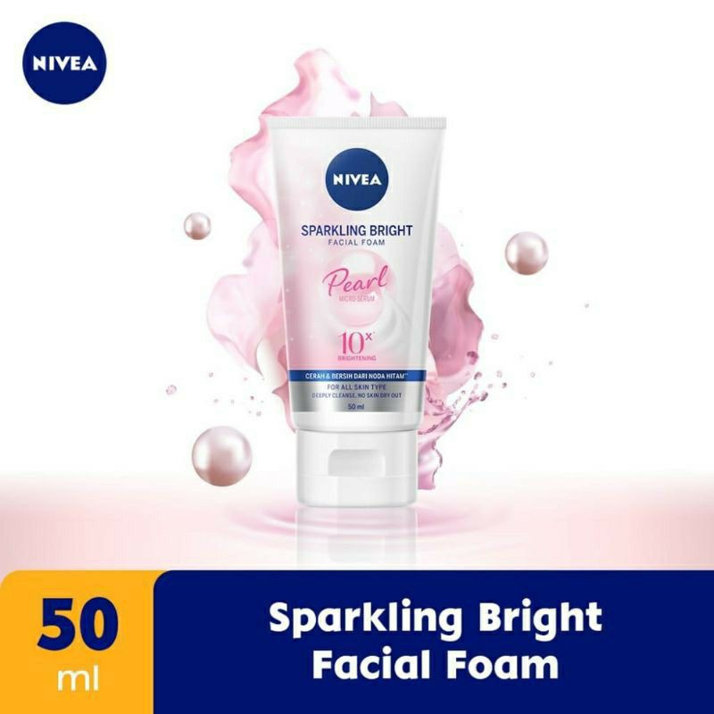 ☃️Cutezz_Ching1☃️Nivea Sparkling Bright Facial Foam