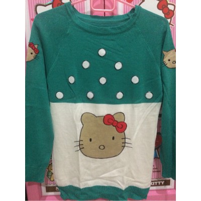 sweater rajut hello kitty handmade