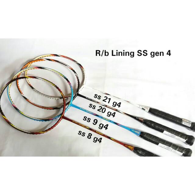 Raket Badminton LINING SUPER SERIES SS 8 9 20 21 G4 G 4 ORIGINAL