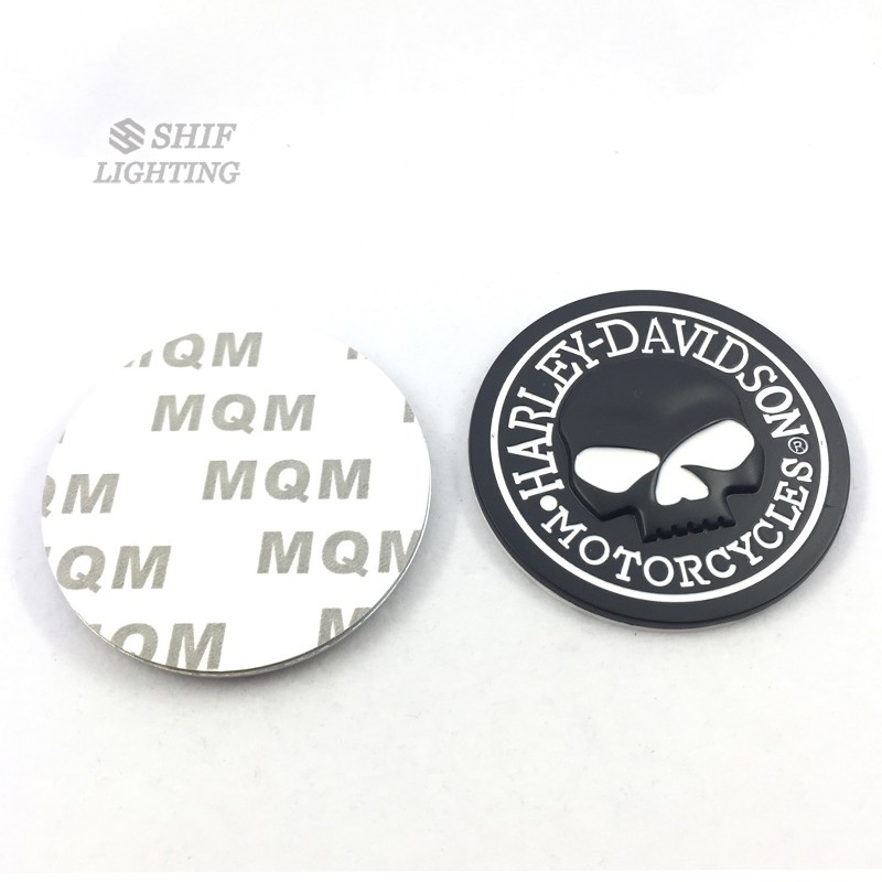 1Pc Stiker Emblem Logo Motor Harley Davidson Bahan Metal