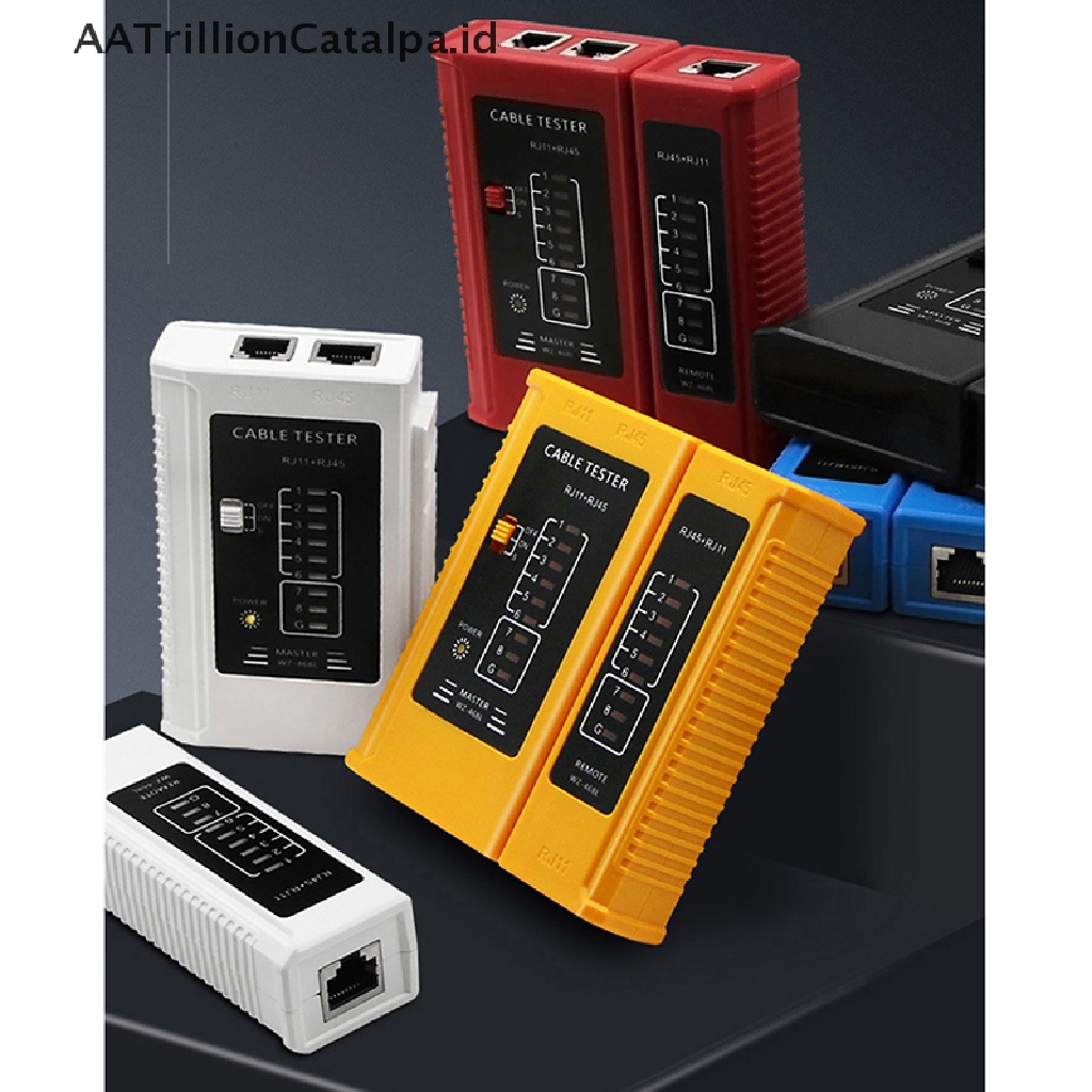 Aatrillioncatalpa RJ45 RJ11 Alat Tester Kabel Jaringan Ethernet LAN PC