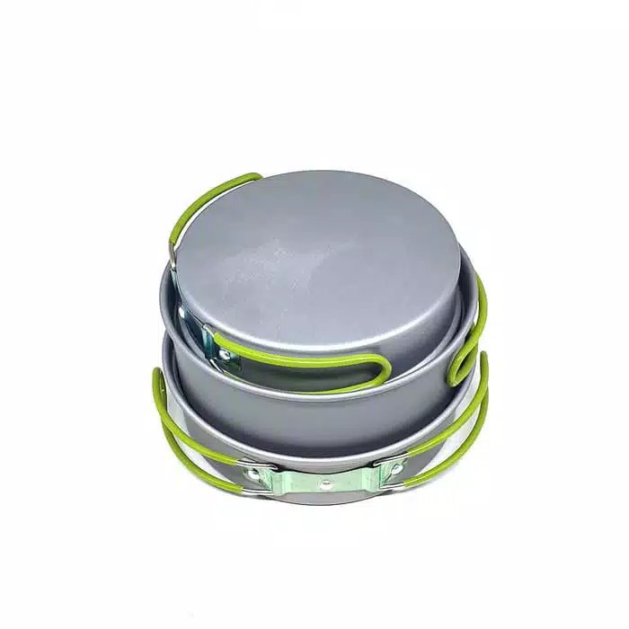 Nesting Cooking Set 3 Susun 4 Orang ~ Teko | Alat Masak Portable DS SY 300 301 308