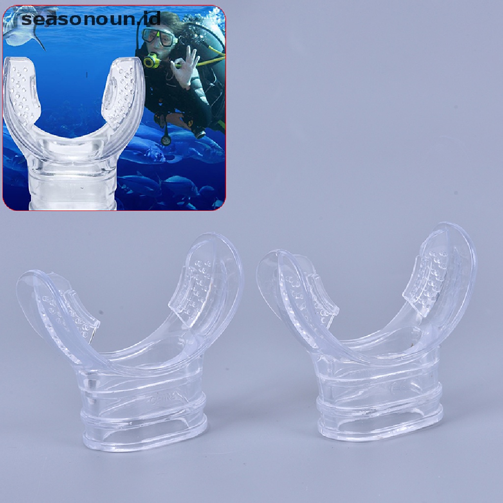 (seasonoun) 1pc Selang Snorkel Bahan Silikon Transparan Untuk Diving / Berenang