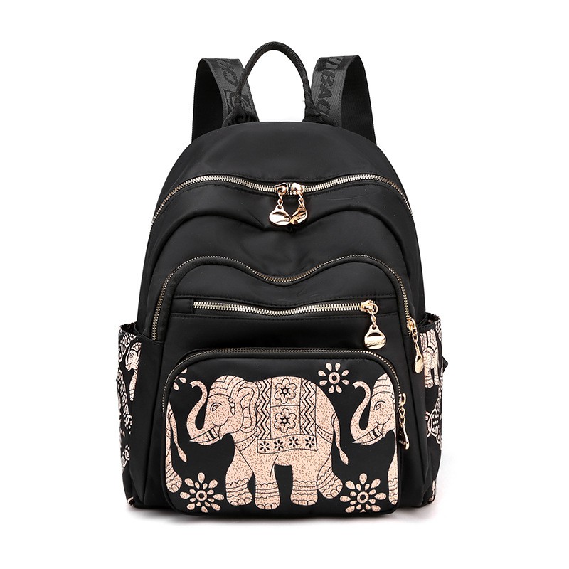 TAS RANSEL WANITA 4 RESLETING ANTI AIR CHIBAO MOTIF GAJAH HITAM IMPORT BACKPACK FASHION KOREA REGENCY TA461B5 REMAJA KEKINIAN PREMIUM BATAM GENDONG PUNGGUNG MURAH