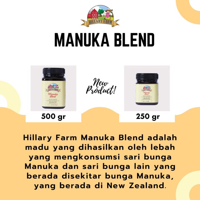 

G02G Hillary Farm Manuka Honey Blend 250Gr Ds5Gh