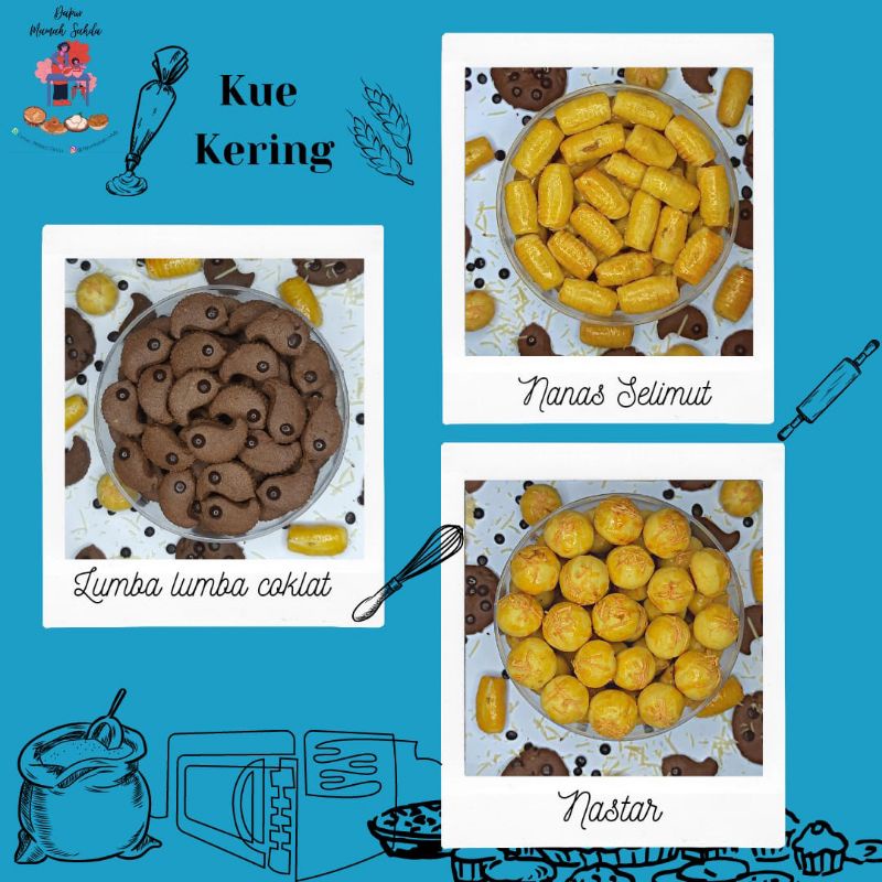 

Kue kering,nastar,coklat