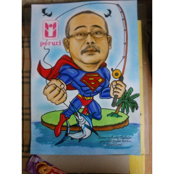 

lukis karikatur a3