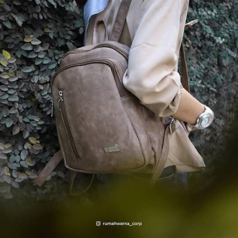 Tas Ransel Theona Brown Rumah Warna