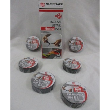 Isolasi Kabel 600V 80&quot;C/Isolasi Nachi Tape Isolasi Listrik PVC 5 Yard ***