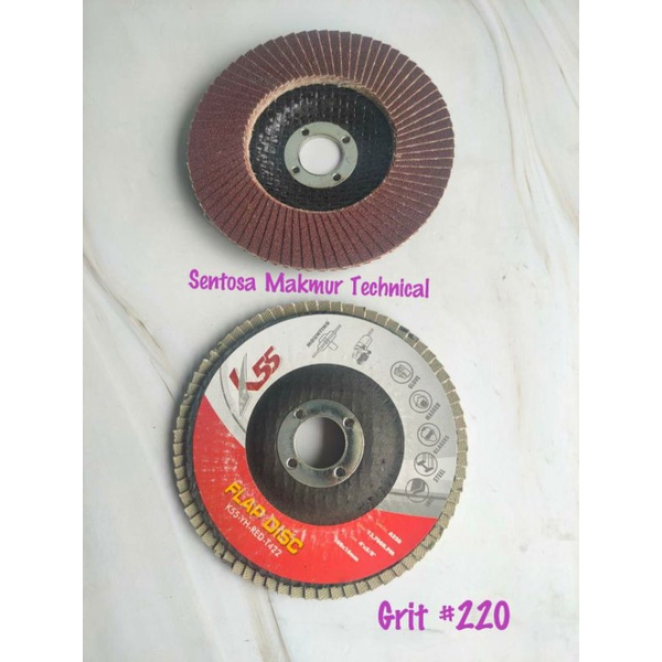 4&quot; Amplas Susun Gerinda Fleksibel Kain Flap Disc Disk 4 Inch