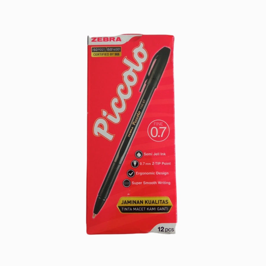 

Gramedia Yogya - Zebra Piccolo Semi Gel 0.7mm Black Isi 12 / Kurnia Agung