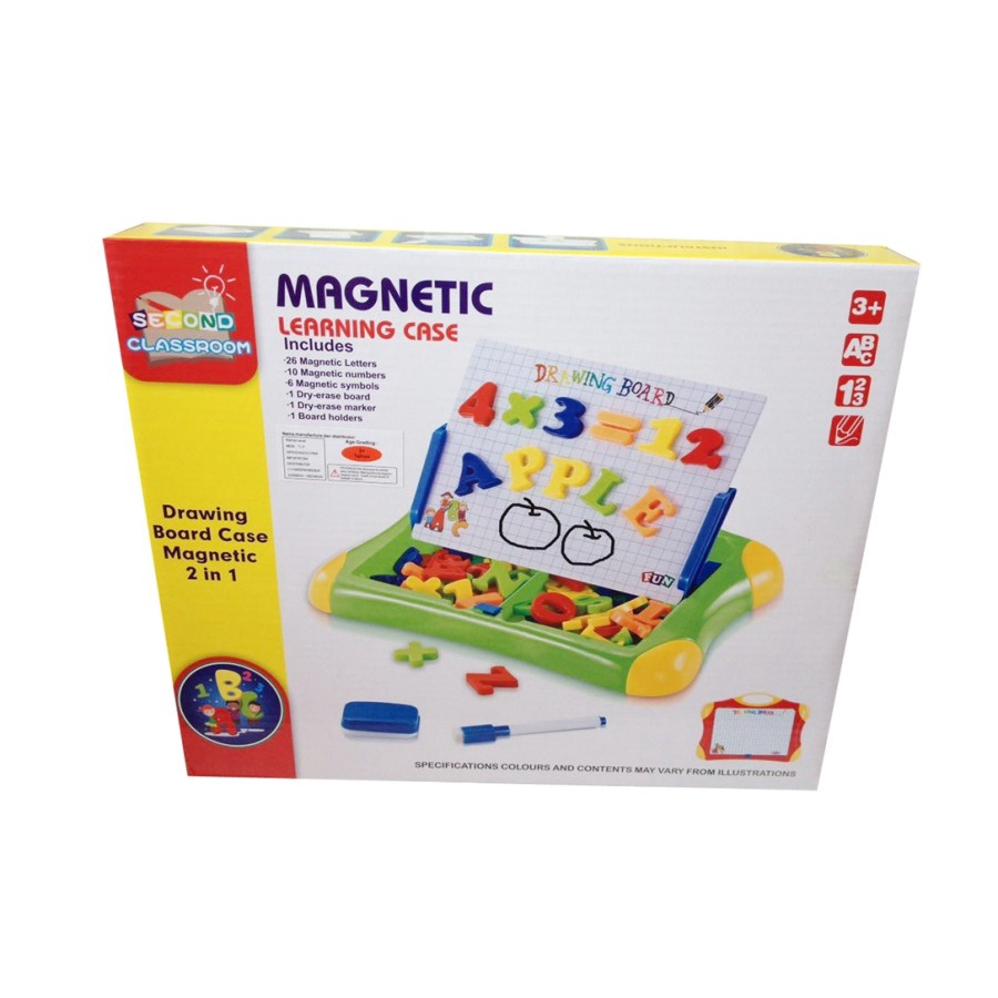 MAGNETIC LEARNING CASE QJ5580 - MAINAN PAPAN TULIS MAGNET